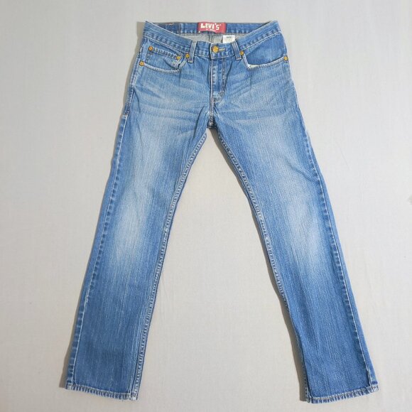 Levi's 511 jeans men's size W28XL28 medium washed blue slim fit straight jeans - Picture 1 of 16